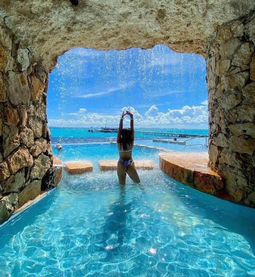 Apartamento En Fraccionamiento Privado 6 Personas Con Piscina Cerca De La Playa Плая-дель-Кармен Экстерьер фото